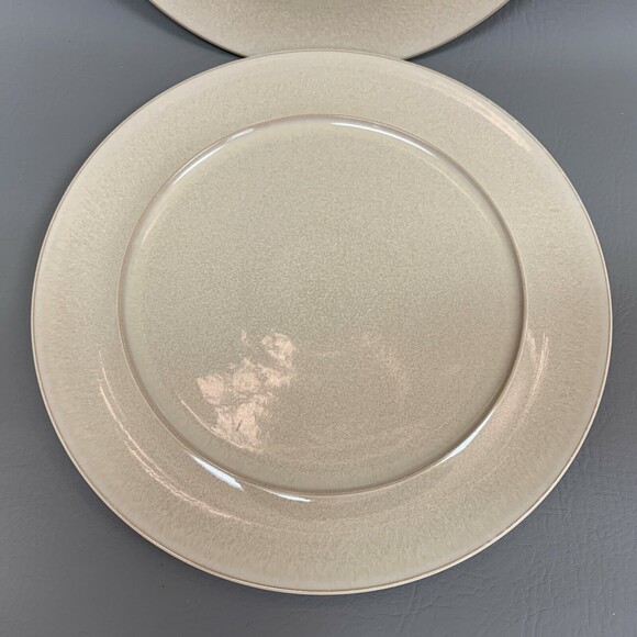 Denby Langley Dinner Plates England Beige 11" Oven Freezer Safe Lot of 2 - Picture 4 of 6
